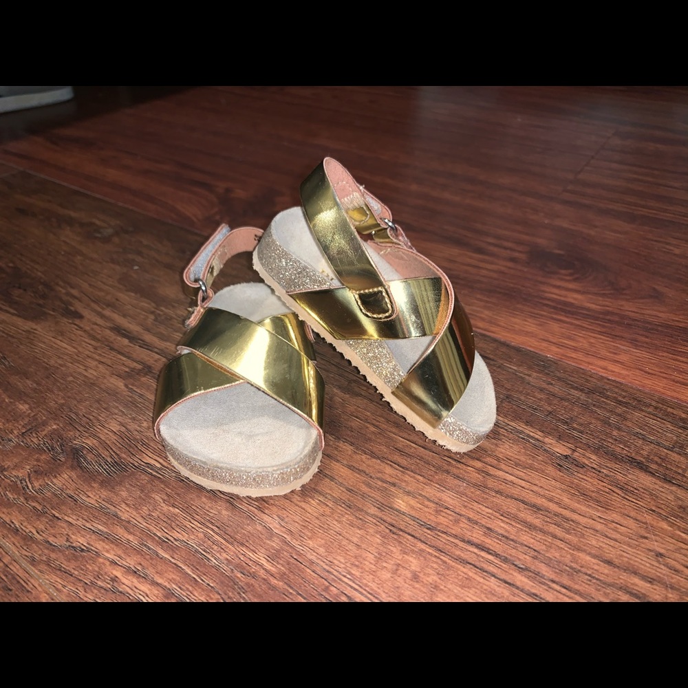 Baby Girls Gold Sandals